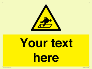 Custom Warning Hatch Sign